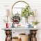 Patriotic Artificial Flowers Red White and Blue Flowers 4th of July Flowers Silk Flowers Arrangement for Memorial Day Independence Day Home Party Centerpiece Vase Decor (4PCS)